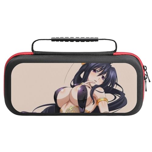 Switch ケース かわいい ハイスクールD×D 姫島 朱乃 ひめじま あけの スイッチ 収納ケース カバー ナイロン素材 全面保護 防塵/防水/防汚/耐衝撃 26x11.5x5.2cm Switchに対応 保護用ハードケース 大容量な収納力 アクセサリ
