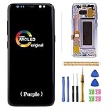 [Purple Frame] Amoled LCD Digitizer Screen Touch Assembly Replacement LCD Display for Samsung Galaxy...