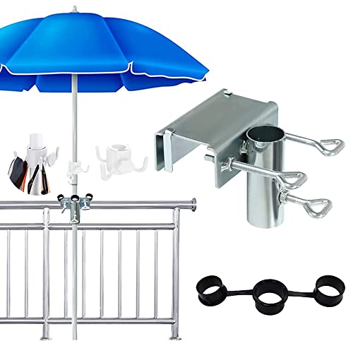 RURIZHONGTIAN Sonnenschirmhalter Balkongeländer,Sonnenschirm Halterung...