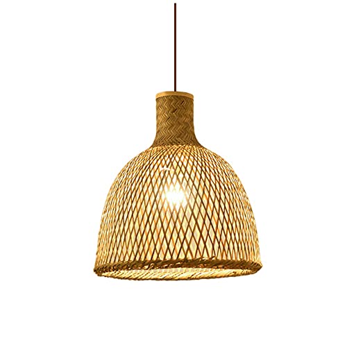 Suspension bambou tissée main de style ferme pour déco chaleureuse