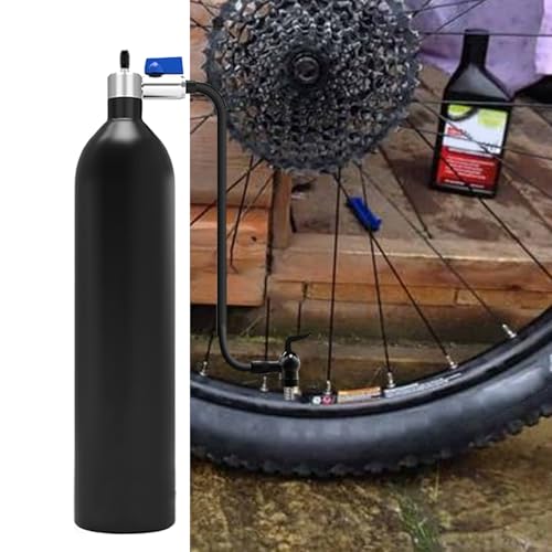 Bomba de aire para bicicletas para inflar neumáticos con botella de alta presión 14 bar 3