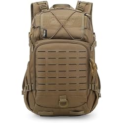 Mardingtop Small Military Tactical Backpack for Men,25L Molle Cordura Backpack for Hiking,Camping,Rucking