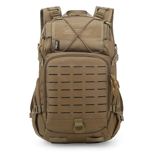 Mardingtop Small Military Tactical Backpack for Men,25L Molle Cordura Backpack for Hiking,Camping,Rucking