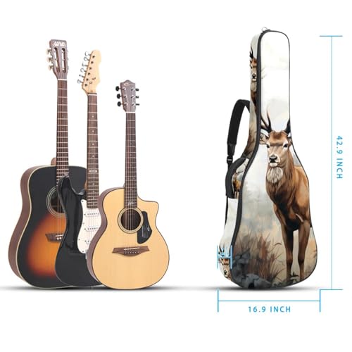 Sac de guitare acoustique imperméable 101,6 cm avec poches et éponge - 5