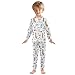 ALAZA Cartoon Big Ben London Cityscape 2 Piece Pajama Set Long Sleeve Top and Pants Sleepwear Unisex 5T