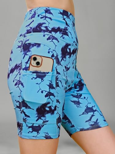 Image of Cycling Shorts for Women | High Waist Activewear Shorts | Knee Length Shorts | Workout Shorts for Women | Yoga Shorts