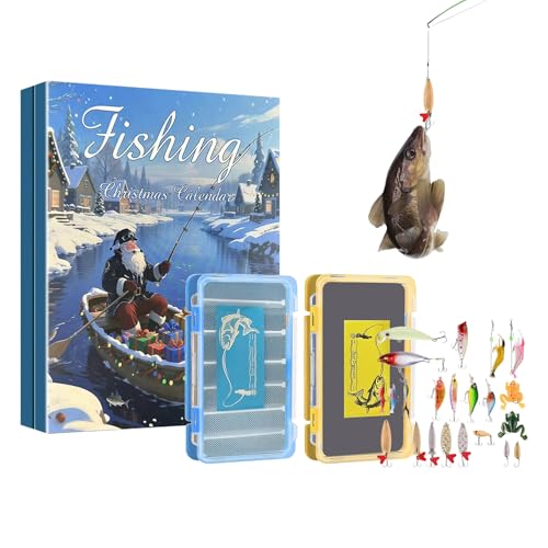 Kit de leurres de pêche et calendrier de l'Avent 2025 pour carnassiers