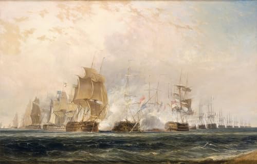 Poster bataille du Nil William Daniell pour créer une ambiance historique dans un bureau élégant