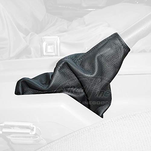 RedlineGoods ebrake Boot Compatible with Ford Mustang 1987-93. Tailor Made - not Universal. Genuine top-Grade Italian Black Leather with Black Thread