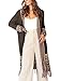 FERBIA Women Boho Cardigan Sweater Long Open Front Maxi Knit Sweaters Aztec Tribal Tassel Fringe Thin Coat