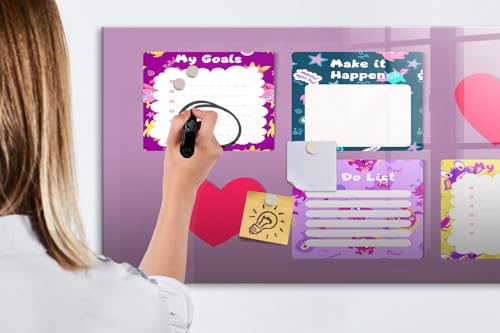 Tableau magnétique pour organiser la cuisine et les notes de maison - 5
