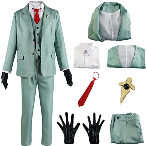 BOBT Spy X Family Costume, Spy X Family Cosplay Anya, Anime Spy X Family Yor Forger Costume Complet de Princesse épine Gothique Noire, Halloween Carnaval Noël Costume de Fête, S Cover