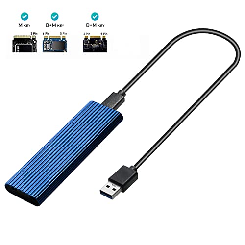 Caja para SSD M.2 NVME Enclosure dual protocolo USB miniatura 2
