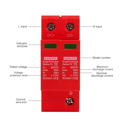 Dispositivo protector DC contra descargas y rayos en paneles solares 5
