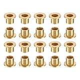 uxcell 20Pcs Flange Sleeve Bearings, 6mm Bore x 8mm OD x 8mm Length, Self-Lubricating Sintered Bronze Bushings