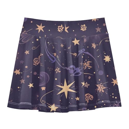 linqin Little Girls Tennis Skirt with Shorts Flowy Little Girl Skort Kids Pleated Skort with Pockets2