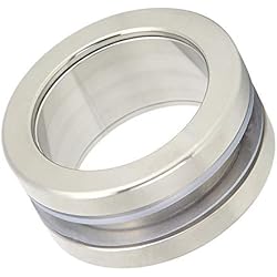 TOPINCN Tirador Empotrable Para Puerta Corredera De Acero Inoxidable, Mango Redondo De Cristal De Baño