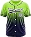 Custom Fashion Gradient Baseball Jersey,Personalized Baseball Shirts,Personalized Name Number Logo for for Men Youth Women