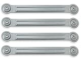 G GOODSZONE Glider Bearing Arm Brackets, 4 Pack, 10' Overall Length, 8-5/8' Hole to Hole, Silver Steel, Powder Coated, Furniture Mount