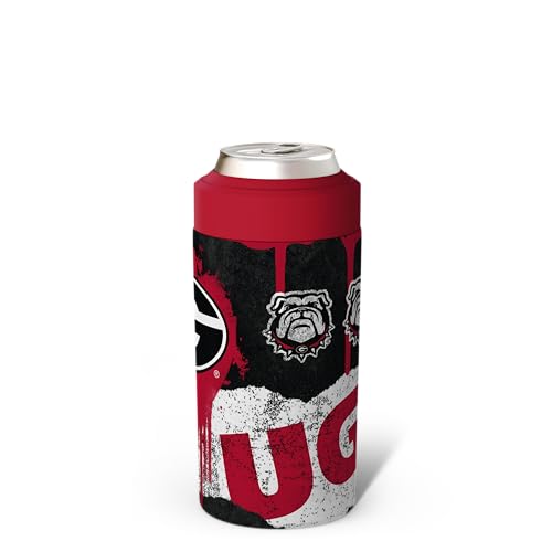 Image of Frost Buddy Universal Can Cooler (Georgia Bulldogs | Drip) | 20x colder, cold up to 24 hrs | Sleek, lightweight design | Premium build quality | Coffee-mug ready with add-on lid