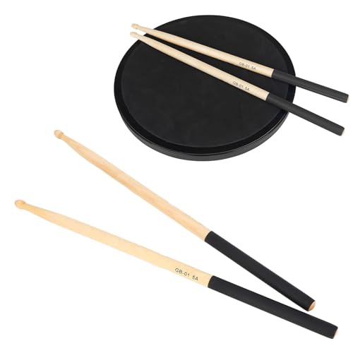 Baquetas 5A con mango antideslizante, 3 pares madera miniatura 7