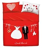 Bassetti Imagine.- Juego de sábanas Love is a couple color V1