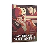 Movie Poster My Dinner with Andre Poster 1 Canvas Painting Posters And Prints Wall Art for Living Room Bedroom Decor 08x12inch(20x30cm)