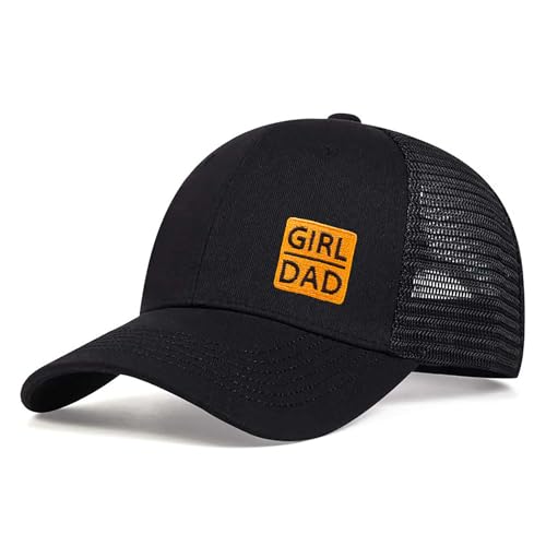 Embroidered Girl Daddy Hats for Men Dad Hat from Daughter Papa Husband Trucker Hat Gifts Christmas Birthday Fathers Day Black