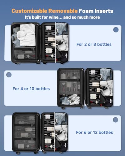 BRANTMAKER 12-Bottle Wine Suitcase