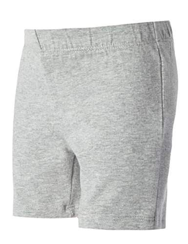 My Way Toddlers & Girls Bike Shorts Cotton & Spandex — Biker Shorts For Under Dresses, Cartwheel & Dance - 3 Pk Black, H Grey, And White 8 #TOP2