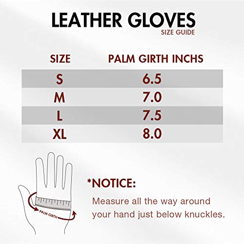 Image of Air Curvey Winter Touch Screen Leather Gloves Womens Driving Glove Warm Lining