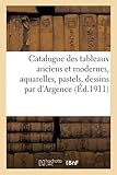  Catalogue des tableaux anciens et modernes, aquarelles, pastels, dessins par d\'Argence