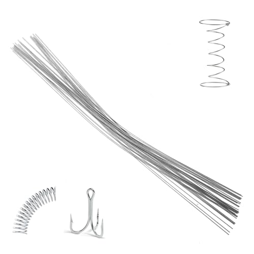 ZMDMAH 30 piezas de alambre de acero para resortes, 1 mm x 400 mm, alambre de resorte de acero inoxidable, varillas macizas, alambre de acero inoxidable, alambre recto para rosas, flores, manualidades