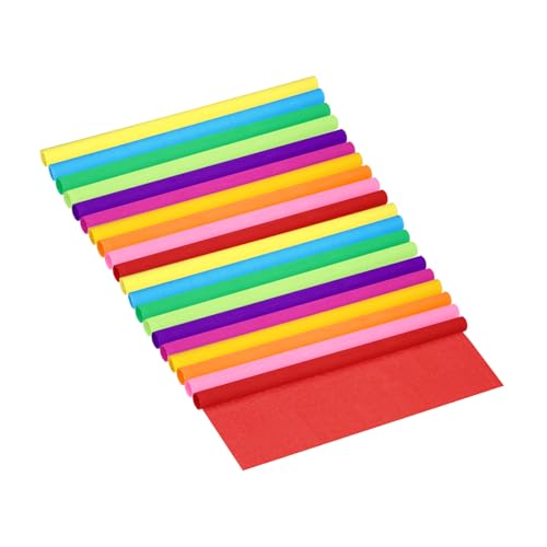 Papier Crépon de 20 Pouces pour Décoration de Fête et Atelier de Loisirs Créatifs en Famille