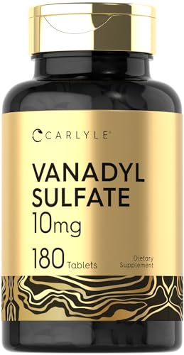Carlyle Vanadyl Sulfate 10mg | 180 Tablet Capsules