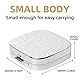HAPUTDY Tragbare Reisemedizinbox aus Metall / 3-8 Fächer (Square Silver)