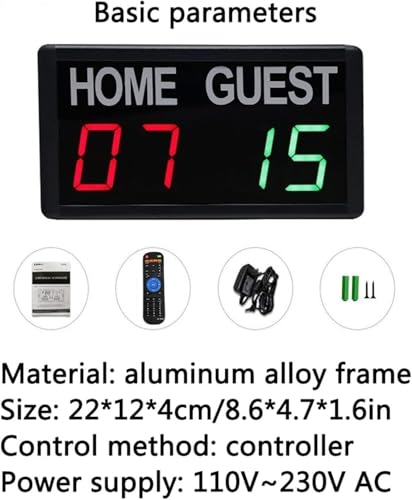Marcador electrónico digital LED 1.8 pulg. con control remoto miniatura 3