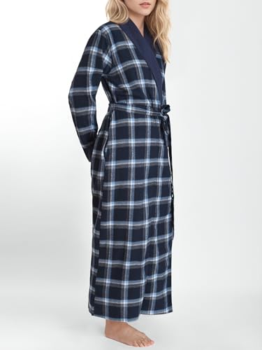 Latuza Women's Flannel Robe Long Bathrobe2