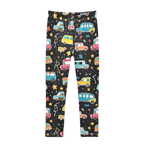 Kids High Waist Cartoon Car Cute Leggings for Toddler Girls 4T 202b3243