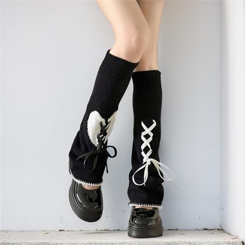 Image of Goth Leg Warmers Women Japanese Gothic Y2k Harajuku Grunge Emo Punk 80s
