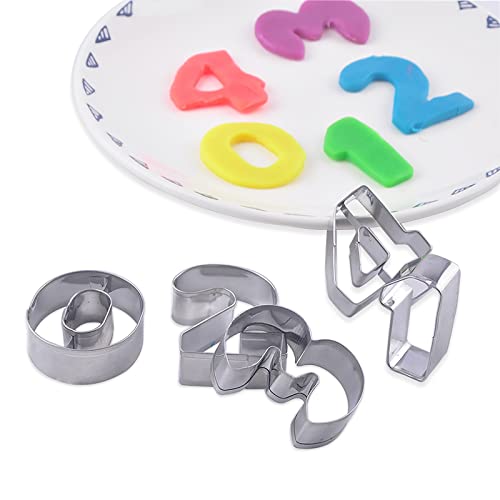 9 PCS Numeri Stampi per Biscotti Set di Formine