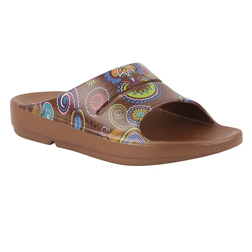 NEOZ EXTRA SOFT Colorful Printed Classic Slippers/Flip Flops/V shape for women & girls. Stylish & Anti-Skid | Waterproof & Everyday Use Mules for WOMEN/GIRLS, W ETHNIC ULTRA-BRONZO_4 (B0CJNS772X) Amazon Price History, Amazon Price Tracker