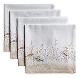 PAKET ENTHÄLT: 4 Servietten mit einer Größe von 45 x 45 cm. Die Servietten werden Ihrem kulinarischen Erlebnis mit Sicherheit einen schönen Charme verleihen. Diese Servietten aus 100% Baumwolle sind weiche Stoffservietten, die Ihrem Esstisch ein leichtes, aber gemütliches Gefühl verleihen. Unsere Produkte werden in Europa entwickelt und in Indien hergestellt.