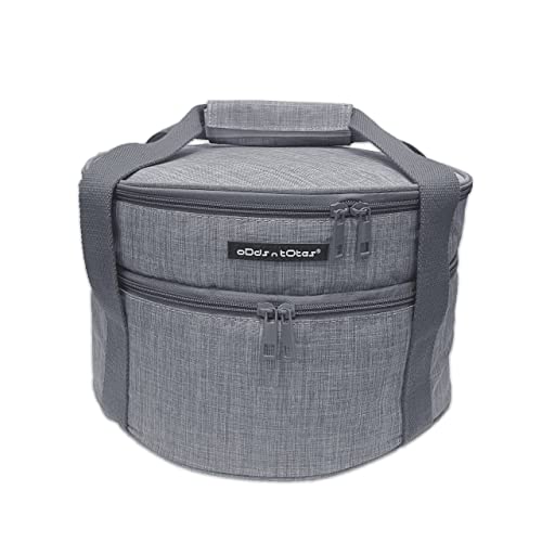 Odds N Totes Insulated Pie Carrier, Round Casserole Carrier, Casserole Dish Carrier, Casserole Carrier For Hot Or Cold Food, Lunch, Potluck, Picnic (Double Decker) #TOP18