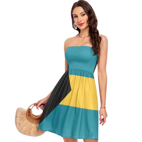 Robe d'été Bahamas élégante et douce pour vacances au soleil