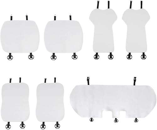 Fundas protectoras para asiento de automóvil, funda de cojín para asiento delantero y trasero del conductor, para el juego de fundas de asiento