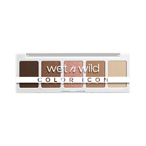 Wet-n-Wild-Color-Icon-5Pan-Makeup-Palette-LongWear-Vegan-Walking-On-Eggshells-021-Ounce wet n wild Color Icon Eyeshadow Makeup 5 Pan Palette, Matte, Shimmer, Metallic, Long Wearing, Rich Buttery Pigment, Cruelty Free - Walking On Eggshells