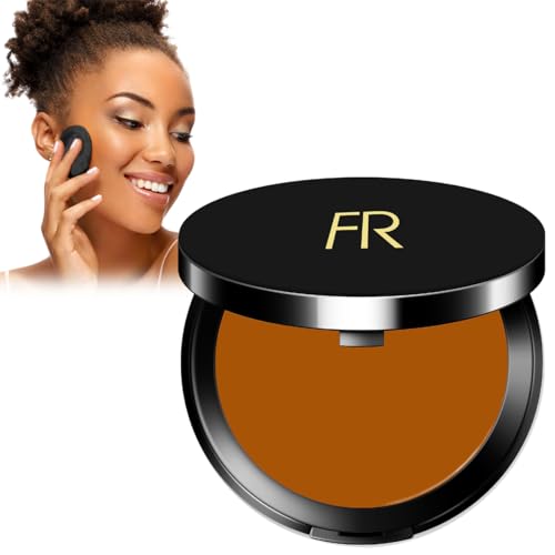 Flori Roberts Cream To Powder Foundation by Flori Roberts, Full Coverage for Women of Color or Deeper Skin Tones, Long Lasting Makeup, Matte Finish, Covers Uneven Complexion and Hides Imperfections, 0.30 oz