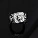 Lion Head Ring for Men, Norse Viking Roaring Lion Ring Vintage Engraved Carved Band Rings, Punk Hip Hop Lion Signet Ring, Lion Totem Amulet Ring, Gothic Animal Lion Jewelry - Men (11)