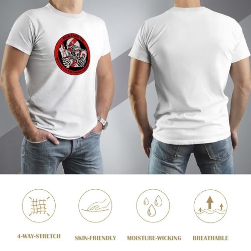 Rayo Vallecano Bukaneros - Camiseta estampada de algodón para hombre, blanco, S